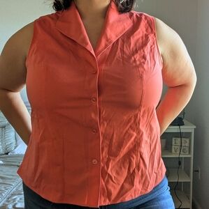 Jones New York Orange Tank Top Vest